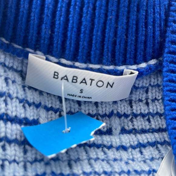Aritzia Babaton Lacer Cardigan Cornflower/Dark Glimmer - Picture 8 of 11